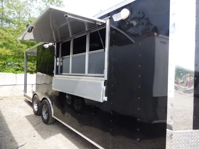 8.5' x 20' Concession Food Trailer Black Pizza Event Catering 45 8.5' x 20' Concession Food Trailer Black Pizza Event Catering - Image 45