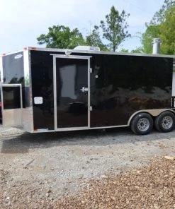 8.5' x 20' Concession Food Trailer Black Pizza Event Catering 70 8.5' x 20' Concession Food Trailer Black Pizza Event Catering -Cheap Concession Trailers Shop p1240266