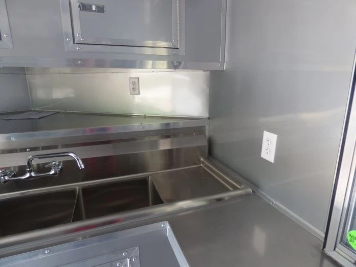 8.5' x 20' Concession Food Trailer Black Pizza Event Catering 7 8.5' x 20' Concession Food Trailer Black Pizza Event Catering - Image 7