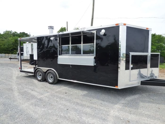 8.5' x 20' Concession Food Trailer Black Pizza Event Catering 37 8.5' x 20' Concession Food Trailer Black Pizza Event Catering - Image 37