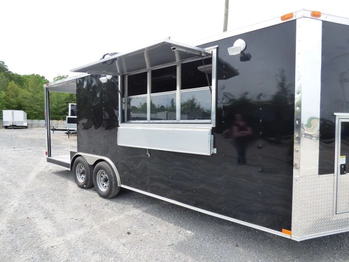 8.5' x 20' Concession Food Trailer Black Pizza Event Catering 43 8.5' x 20' Concession Food Trailer Black Pizza Event Catering - Image 43