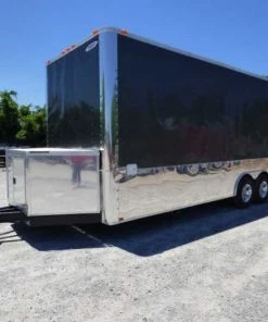 8.5' x 24' Concession Food Trailer Charcoal Grey Event Catering -Cheap Concession Trailers Shop p1250409edited