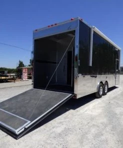 8.5' x 24' Concession Food Trailer Charcoal Grey Event Catering -Cheap Concession Trailers Shop p1250413edited