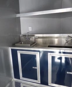 8.5' x 20' Concession Food Trailer Indigo Blue Event Catering -Cheap Concession Trailers Shop p1270267