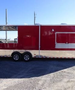 8.5' X 30' Concession Food Trailer Victory Red -Cheap Concession Trailers Shop p1290876