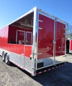 8.5' X 30' Concession Food Trailer Victory Red -Cheap Concession Trailers Shop p1290880