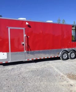 8.5' X 30' Concession Food Trailer Victory Red -Cheap Concession Trailers Shop p1290881