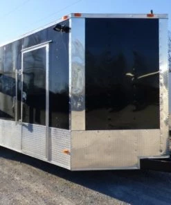 8.5' x 24' Concession Food Trailer Black Event Catering -Cheap Concession Trailers Shop p1300035