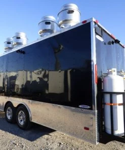 8.5' x 24' Concession Food Trailer Black Event Catering -Cheap Concession Trailers Shop p1300041