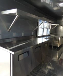 8.5' x 24' Concession Food Trailer Black Event Catering -Cheap Concession Trailers Shop p1300046