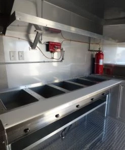 8.5' x 24' Concession Food Trailer Black Event Catering -Cheap Concession Trailers Shop p1300056