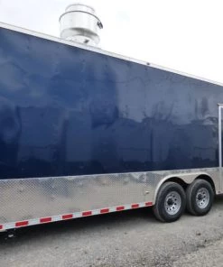 8.5' x 28' Concession Food Trailer Blue -Cheap Concession Trailers Shop p1300130
