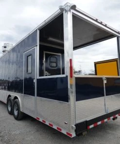 8.5' x 28' Concession Food Trailer Blue -Cheap Concession Trailers Shop p1300131