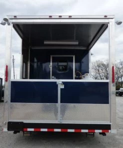 8.5' x 28' Concession Food Trailer Blue -Cheap Concession Trailers Shop p1300132