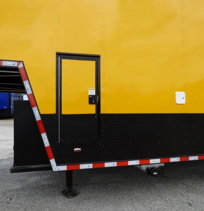 8.5' x 52' Concession Food Trailer Gooseneck Yellow 34 8.5' x 52' Concession Food Trailer Gooseneck Yellow - Image 34