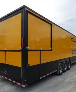 8.5' x 52' Concession Food Trailer Gooseneck Yellow 40 8.5' x 52' Concession Food Trailer Gooseneck Yellow -Cheap Concession Trailers Shop p1300172 1
