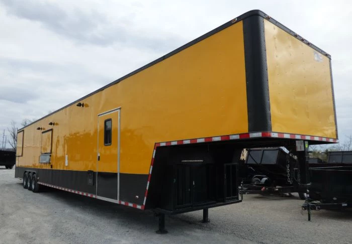 8.5' x 52' Concession Food Trailer Gooseneck Yellow 5 8.5' x 52' Concession Food Trailer Gooseneck Yellow - Image 5