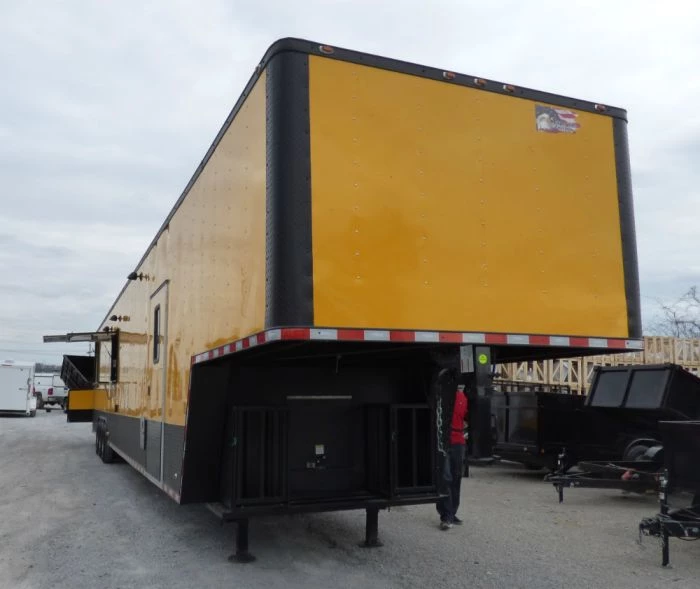 8.5' x 52' Concession Food Trailer Gooseneck Yellow 23 8.5' x 52' Concession Food Trailer Gooseneck Yellow - Image 23