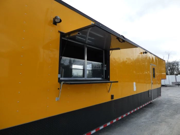 8.5' x 52' Concession Food Trailer Gooseneck Yellow 33 8.5' x 52' Concession Food Trailer Gooseneck Yellow - Image 33