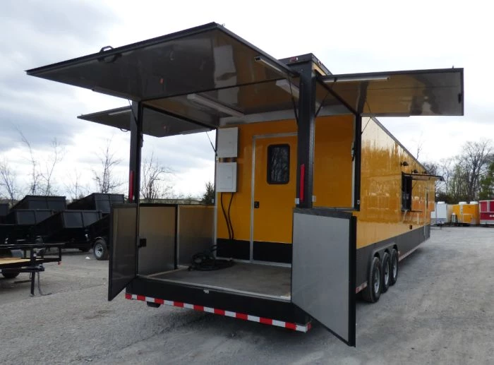 8.5' x 52' Concession Food Trailer Gooseneck Yellow 6 8.5' x 52' Concession Food Trailer Gooseneck Yellow - Image 6