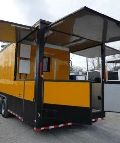 8.5' x 52' Concession Food Trailer Gooseneck Yellow 43 8.5' x 52' Concession Food Trailer Gooseneck Yellow -Cheap Concession Trailers Shop p1300183 1