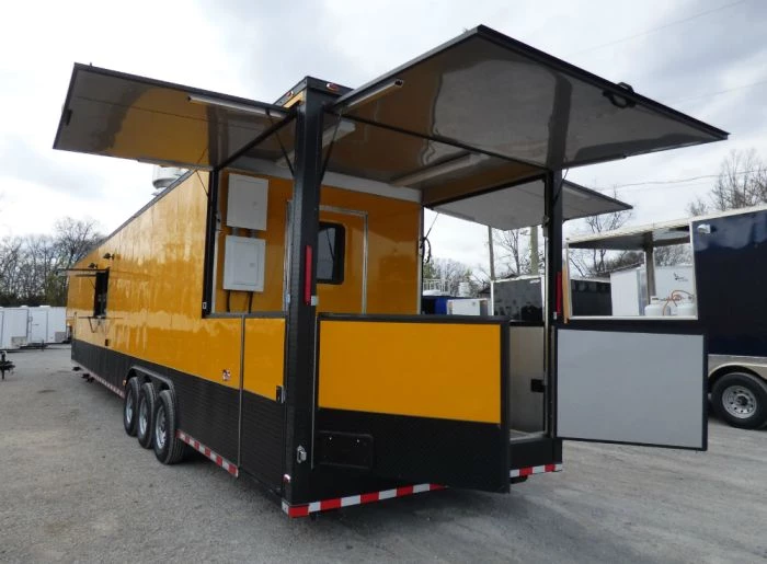 8.5' x 52' Concession Food Trailer Gooseneck Yellow 7 8.5' x 52' Concession Food Trailer Gooseneck Yellow - Image 7