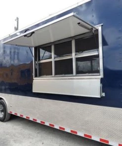 8.5' x 28' Concession Food Trailer Blue -Cheap Concession Trailers Shop p1300205
