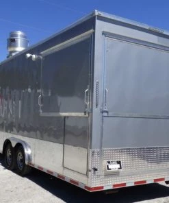 8.5' x 27' Concession Trailer Silver Frost Food Event Catering -Cheap Concession Trailers Shop p1300807