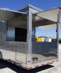 8.5' x 27' Concession Trailer Silver Frost Food Event Catering -Cheap Concession Trailers Shop p1300812