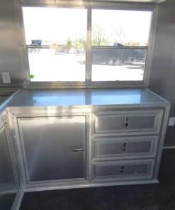 8.5' x 27' Concession Trailer Silver Frost Food Event Catering -Cheap Concession Trailers Shop p1300818