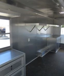 8.5' x 27' Concession Trailer Silver Frost Food Event Catering -Cheap Concession Trailers Shop p1300821