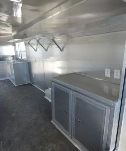 8.5' x 27' Concession Trailer Silver Frost Food Event Catering -Cheap Concession Trailers Shop p1300824