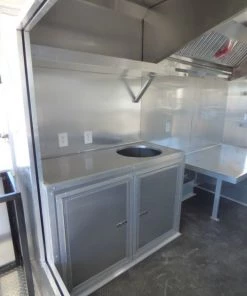 8.5' x 27' Concession Trailer Silver Frost Food Event Catering -Cheap Concession Trailers Shop p1300828