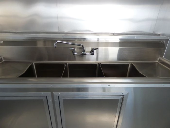 8.5' x 16' Concession Trailer Indigo Blue Food Event Catering 5 8.5' x 16' Concession Trailer Indigo Blue Food Event Catering - Image 5