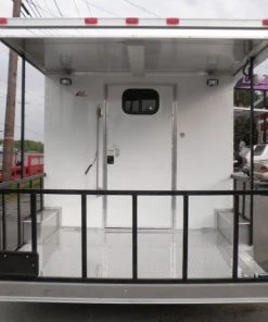 Concession Trailer 8.5' x 17' White - BBQ Smoker Food Vending -Cheap Concession Trailers Shop p4180041 1 1 1