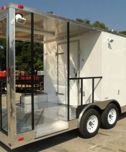 Concession Trailer 8.5'x20' White - BBQ Smoker Food Concession -Cheap Concession Trailers Shop p7180015 1 1