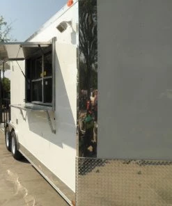 Concession Trailer 8.5'x20' White - BBQ Smoker Food Concession -Cheap Concession Trailers Shop p7180018 1 1