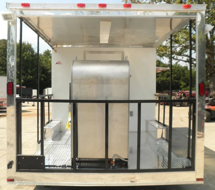 Concession Trailer 8.5'x20' White - BBQ Smoker Vending Concession 14 Concession Trailer 8.5'x20' White - BBQ Smoker Vending Concession - Image 14