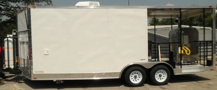 Concession Trailer 8.5'x20' White - BBQ Smoker Vending Concession 9 Concession Trailer 8.5'x20' White - BBQ Smoker Vending Concession - Image 9
