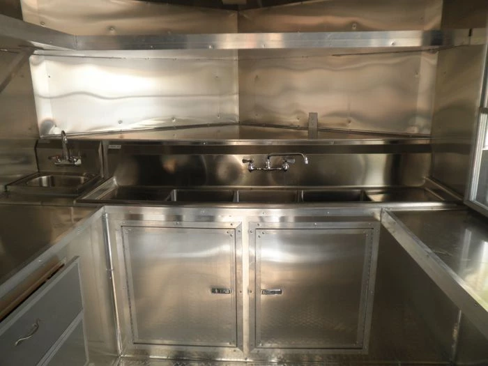 Concession Trailer 8.5'x20' White - BBQ Smoker Vending Concession 8 Concession Trailer 8.5'x20' White - BBQ Smoker Vending Concession - Image 8