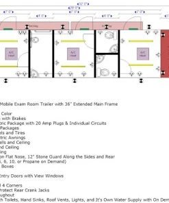 8.5' x 29' Mobile Exam Room Medical Trailer