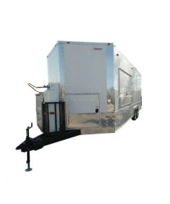 8.5' x 24' White Concession Food Trailer With Appliances