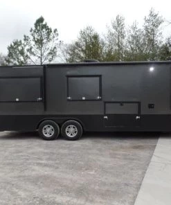 8.5' x 24' Black Catering Event Concession Food Trailer 60 8.5' x 24' Black Catering Event Concession Food Trailer -Cheap Concession Trailers Shop sam 0017 1