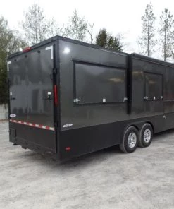 8.5' x 24' Black Catering Event Concession Food Trailer 50 8.5' x 24' Black Catering Event Concession Food Trailer -Cheap Concession Trailers Shop sam 0018 1