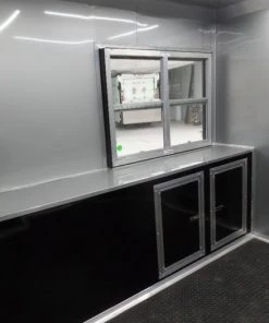 8.5' x 24' Black Catering Event Concession Food Trailer 49 8.5' x 24' Black Catering Event Concession Food Trailer -Cheap Concession Trailers Shop sam 0038 1