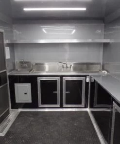 8.5' x 24' Black Catering Event Concession Food Trailer 37 8.5' x 24' Black Catering Event Concession Food Trailer -Cheap Concession Trailers Shop sam 0041 1