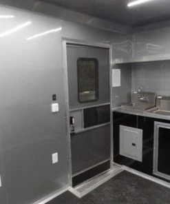 8.5' x 24' Black Catering Event Concession Food Trailer 52 8.5' x 24' Black Catering Event Concession Food Trailer -Cheap Concession Trailers Shop sam 0042 1