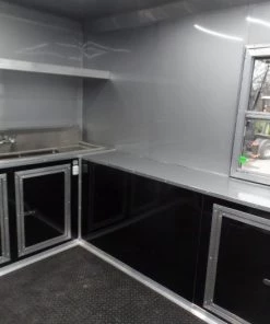 8.5' x 24' Black Catering Event Concession Food Trailer 51 8.5' x 24' Black Catering Event Concession Food Trailer -Cheap Concession Trailers Shop sam 0043 1