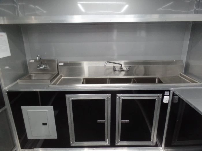 8.5' x 24' Black Catering Event Concession Food Trailer 13 8.5' x 24' Black Catering Event Concession Food Trailer - Image 13