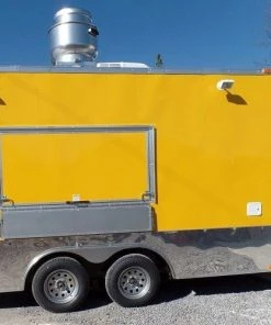 8.5' x 14' Concession Food Trailer Yellow Event Catering -Cheap Concession Trailers Shop sam 0085